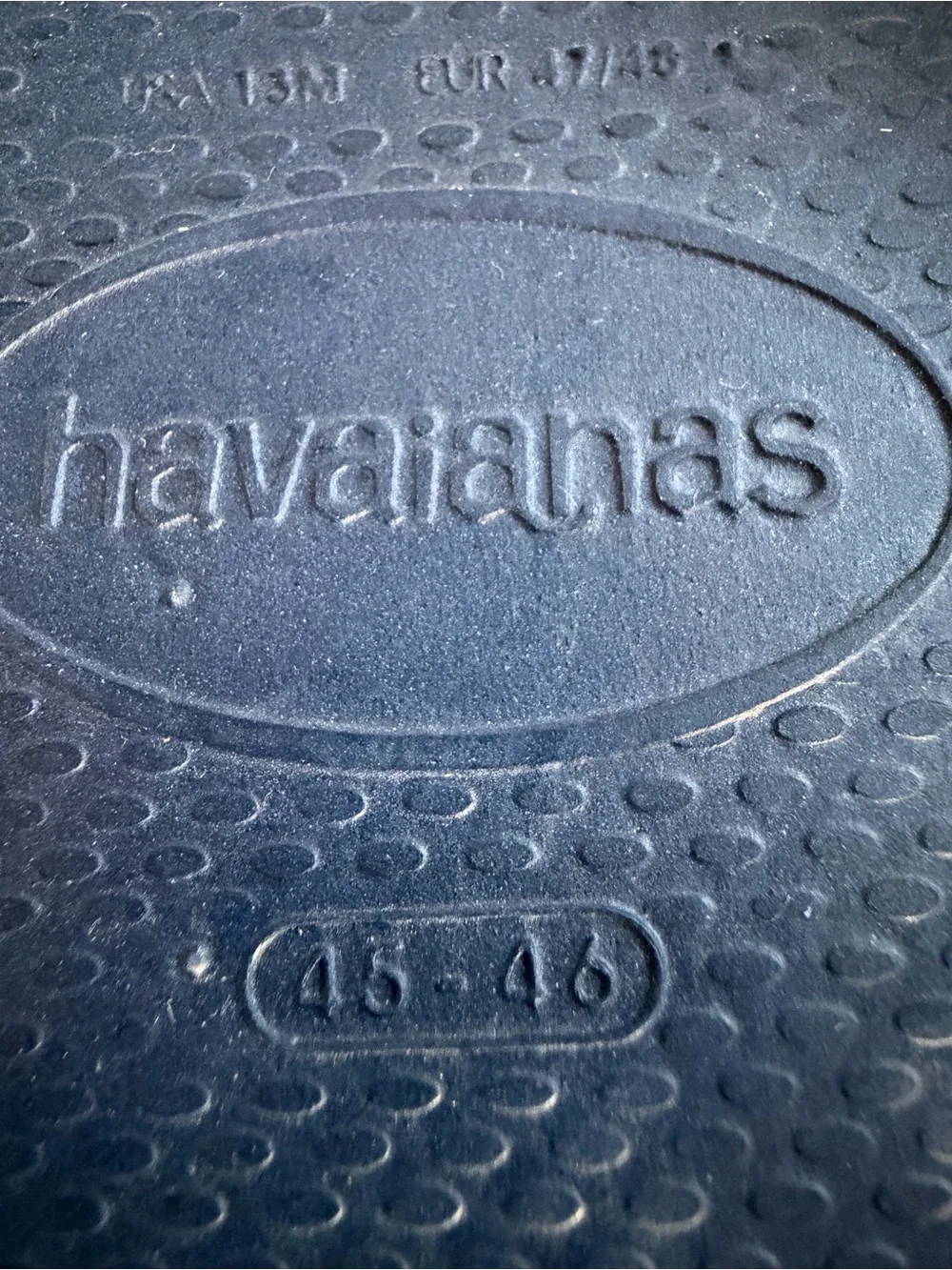 Havaianas Men’s Sz 13 Slim Flip Flop - Navy Blue